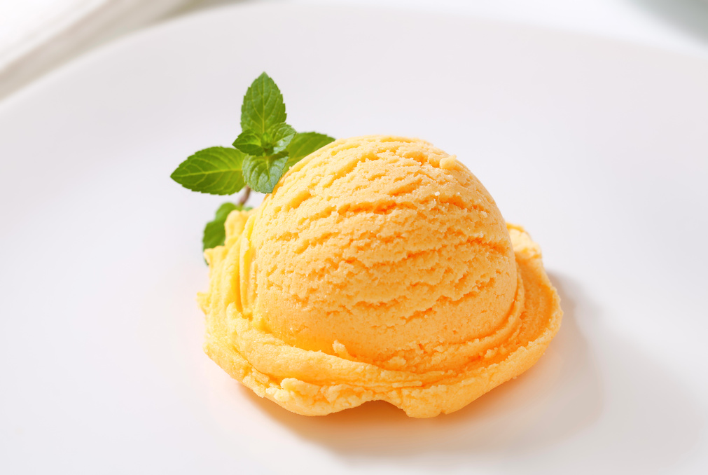 Orange ice cream