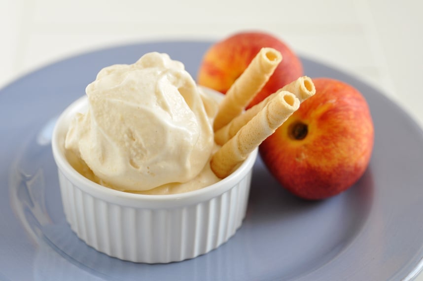 peach ice cream