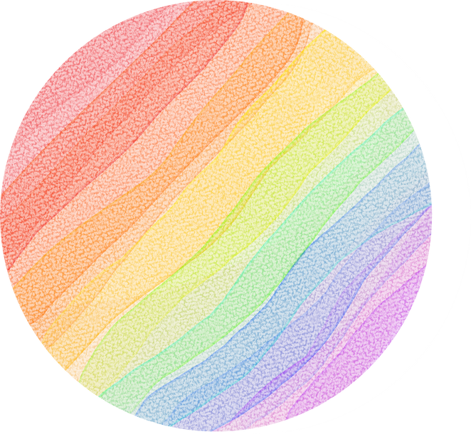 Rainbow Circle Shape